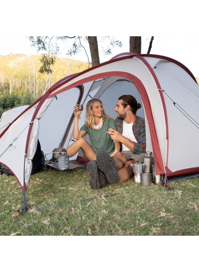 Naturehike Hiby One Big Bedroom Camping Tent | 2-3 Person Ultralight Tent | Spacious, Waterproof & Portable | Grey + Red - Image 3
