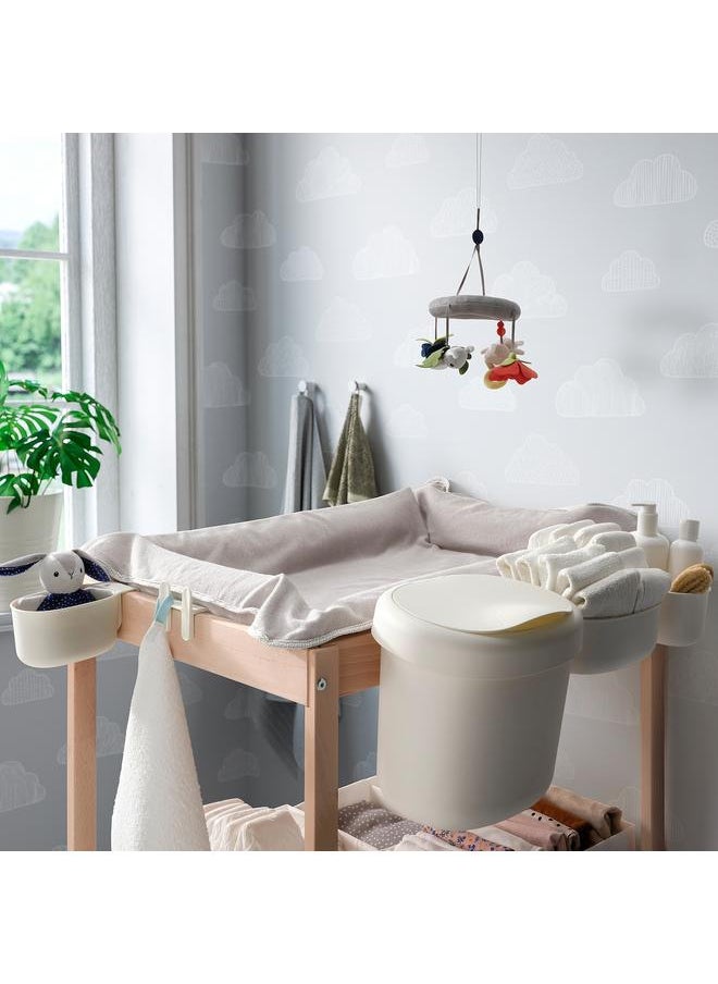 Zaboon - Stor baskets changing tbl set of 4, white - Image 1