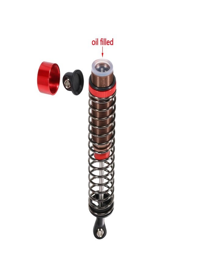 RCJUMPANT Rc Shocks Oil Filled,2PCS 52mm-120mm Oil Leakproof For 1/10 RC Buggy Truggy On Road Touring Drift Cars Monster Trucks Upgrade Parts (2pcs 55mm blue) - Image 3