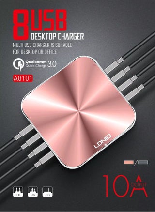 50W DESKTOP CHARGER MULTI 8 USB CHARGER IS SUITABLE FOR DESKTOP OR OFFICE, HOME,  Qualcomm 3.0 Ports 10A desktop Quick Charge - pzsku/ZE3B256F8E500805722B4Z/45/_/1722262118/78474cbf-b3dd-4c71-b6c5-98117ccd459f