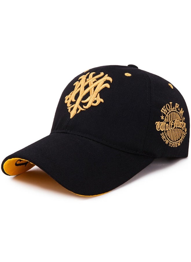 NIBEMINENT - Fashionable Baseball Cap Embroidered Sun Hat With Adjustable Buckle For Daily Wear And Outdoor Sports For Men Women - Image 1