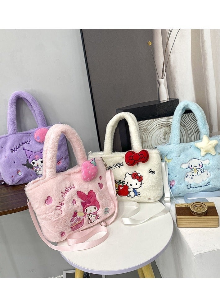 Sanrio HelloKitty Plush Crossbody Bag with Adjustable Shoulder Strap - Image 4