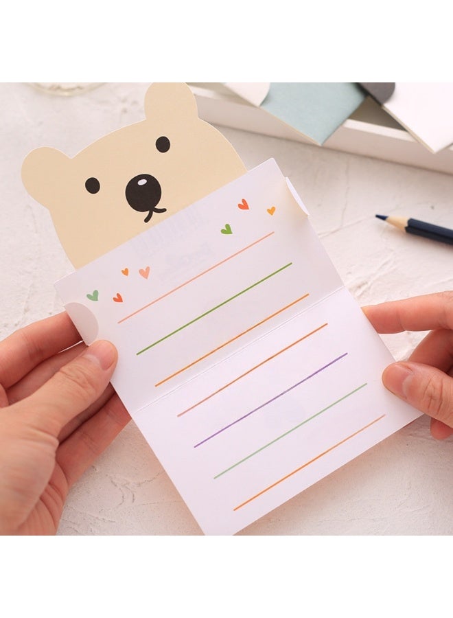 9pcs Cute Cartoon Greeting Message Cards – Assorted Designs with Envelopes for Birthdays, Notes & Gift Tags - Image 3