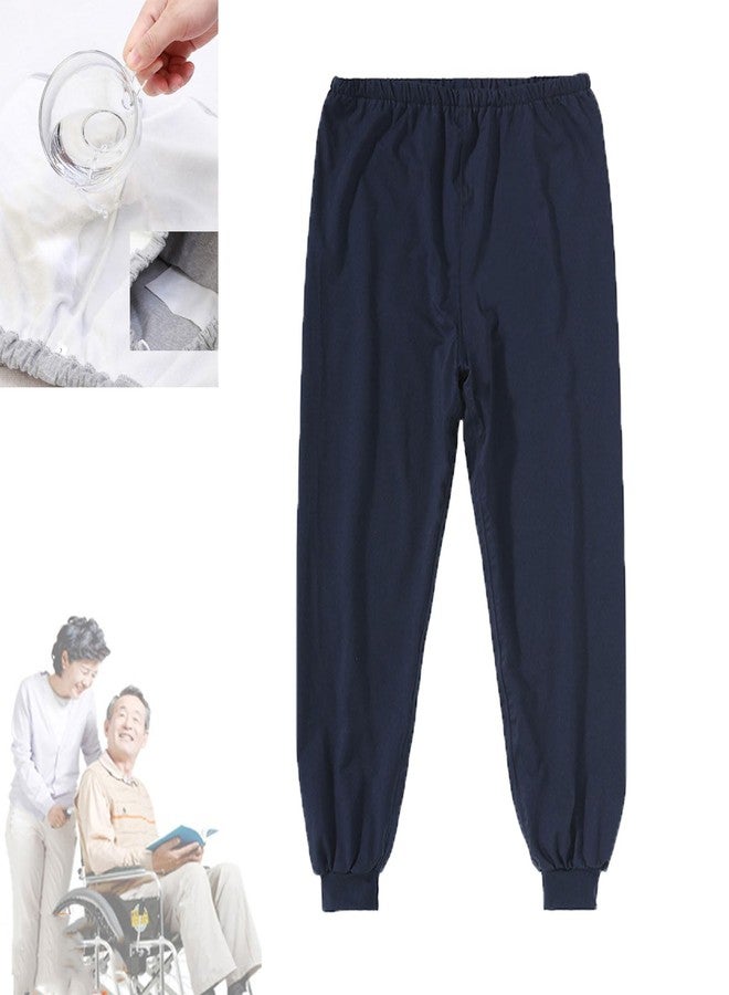 Yodilala TPU Incontinence Care Trousers,Washable Elastic Adjustable Patient Care Trousers,Adult Incontinence Leak-Proof Pants,Ideal for Bedridden Patients, Elderly, Mobility Impaired(Blue,M - Image 1