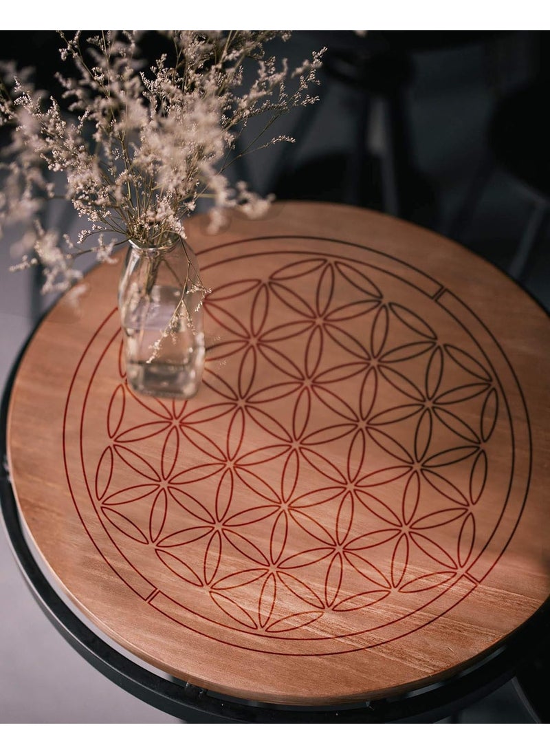 G GSS Designs GSS Designs Flower of Life Stencil for Crystal Grid Art Painting (12x12 Inch) - Mandala Flower of Life Reusable Stencils - Laser Cut Painting Stencil for Floor Wall Tile Fabric Wood Decor(SL-064)  - Image 2