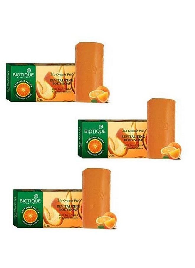 Biotique Orange Peel Exfoliating Soap 150G (Pack Of 3)  - Image 2