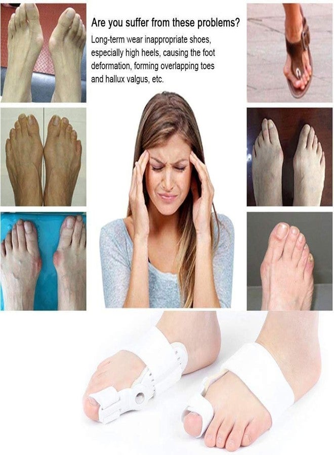 KD ZONE Bunion Corrector Toe Splint, Adjustable Orthopedic Support Brace, White - Image 3