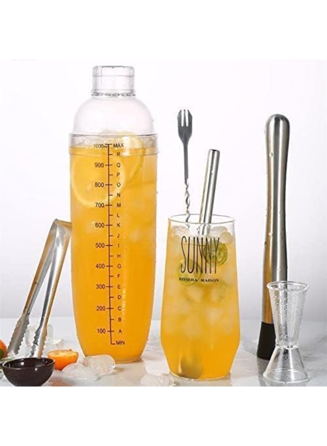 Transparent Cocktail Measuring Wine Mixer with Integrated Scale – Professional Beverage Shaker and Bar Tool for Accurate Measurement and Perfect Cocktail Mixing – Durable, Clear Design for Home and Bar Use - Image 4
