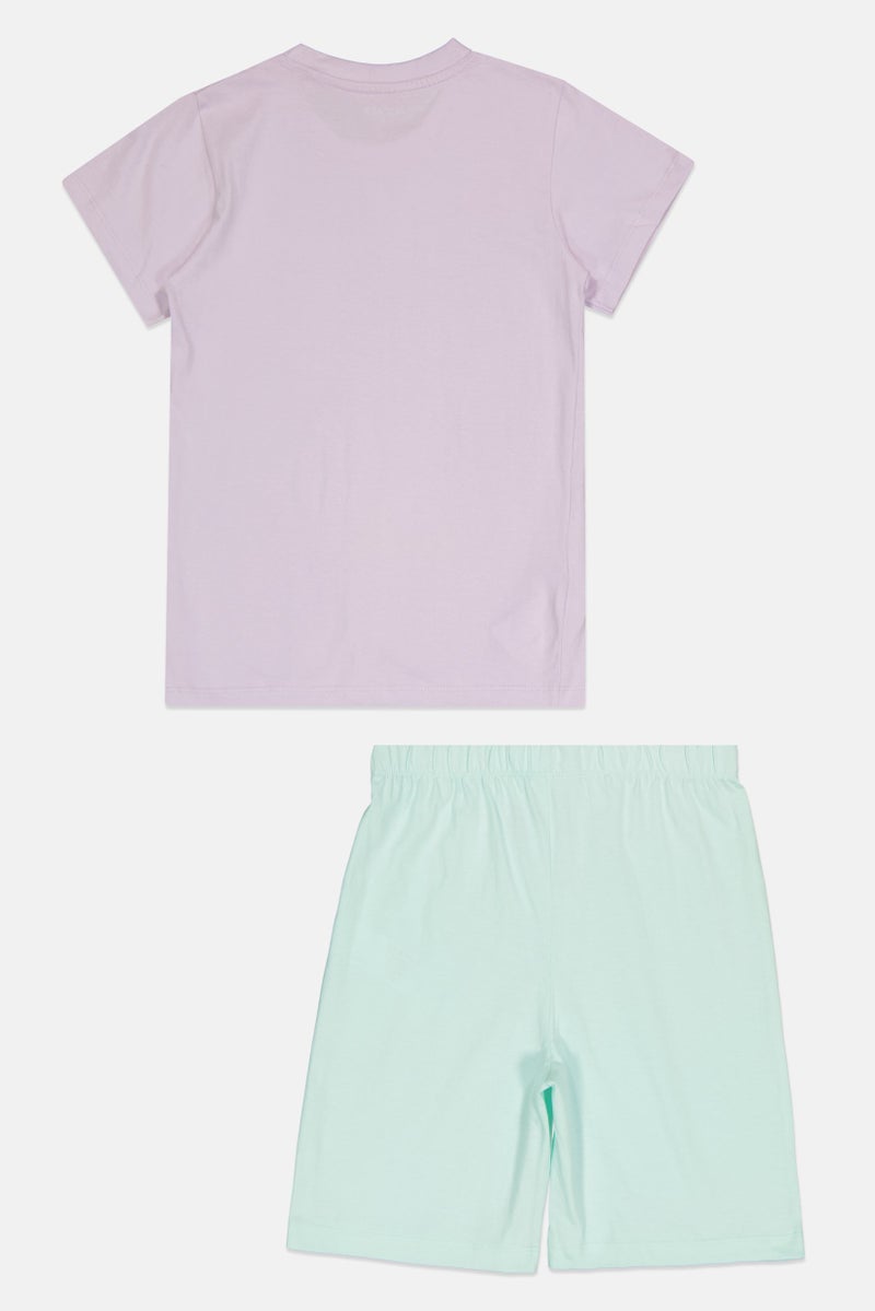 Disney Kids Girl 2 Pieces Mickey And Friend Pajama Set, Multicolor - Image 2