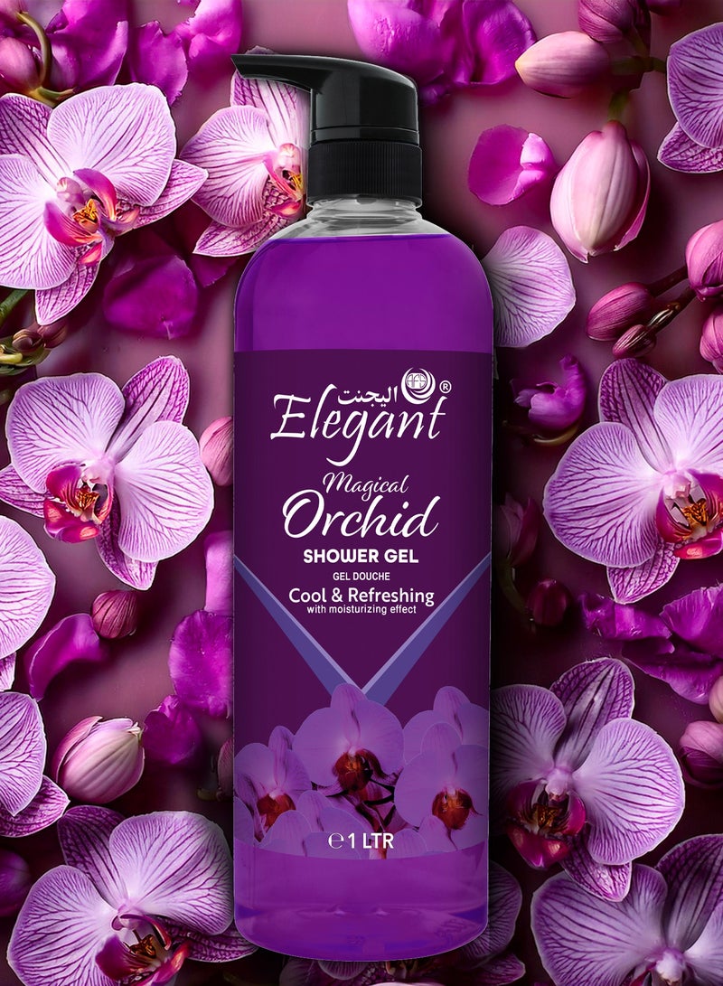 Elegant 6-Pieces Magical Orchid Shower Gel 1 Liter - Image 2