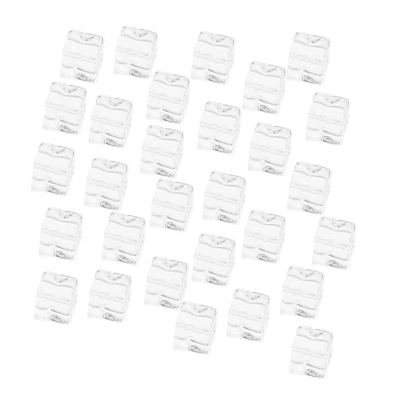 Ciieeo 100 Pcs Reusable Ice Cubes Decorative Artificial Faux Ice Molds For Cold Drinks - Image 2