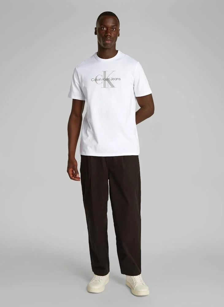 Calvin Klein Jeans Logo Print Short Sleeve Crew Neck T-Shirt