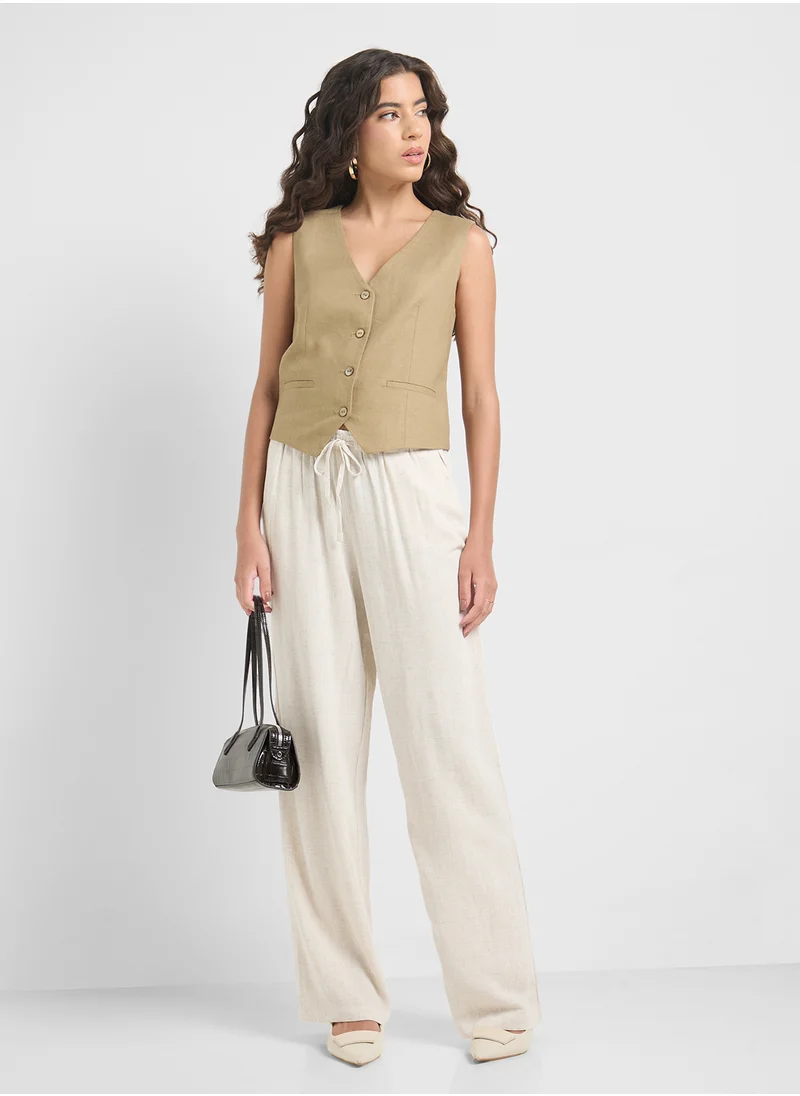 ONLY Button Detail Waistcoat