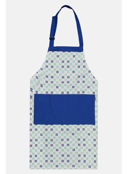 Sttelli Floral Pattern Adjustable Kitchen Apron, White  - Image 1