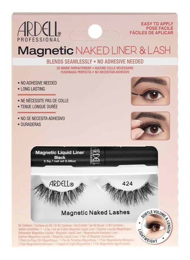 ARDELL Magnetic Naked Liquid Liner & Lashes 424, 1 pair - Image 1