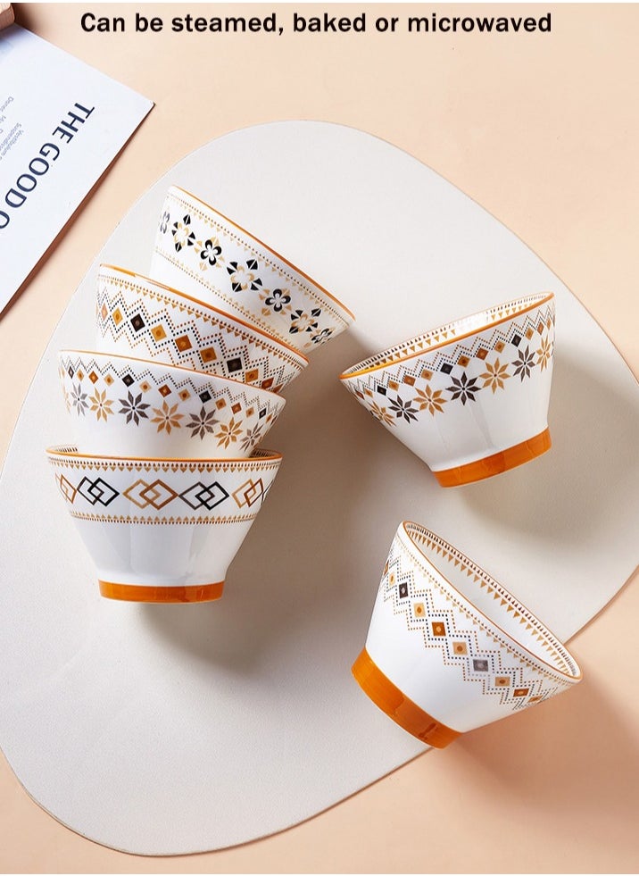 British Chef Porcelain Tableware Set High Quality Gift Box Ceramic,Microwave and Dishwasher Safe,Includes Bowls (6 5-Inch, 1 9-Inch, 6 3.5-Inch, 2 8-Inch), Plates (1 12-Inch, 4 8-Inch),And 6 Spoons,Total 26 pieces  - Image 3