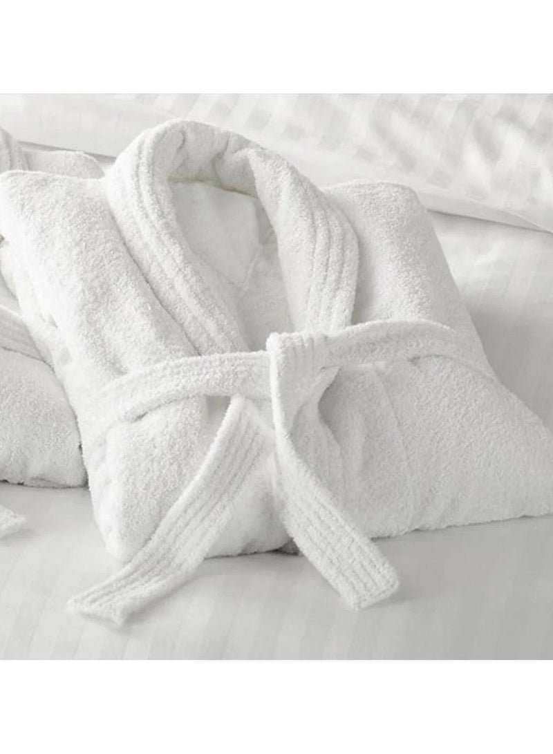 Elegance Hotel Terry Bathrobe 400 GSM, 100% Cotton Terry, Super Soft, Highly Absorbent Bathrobe 