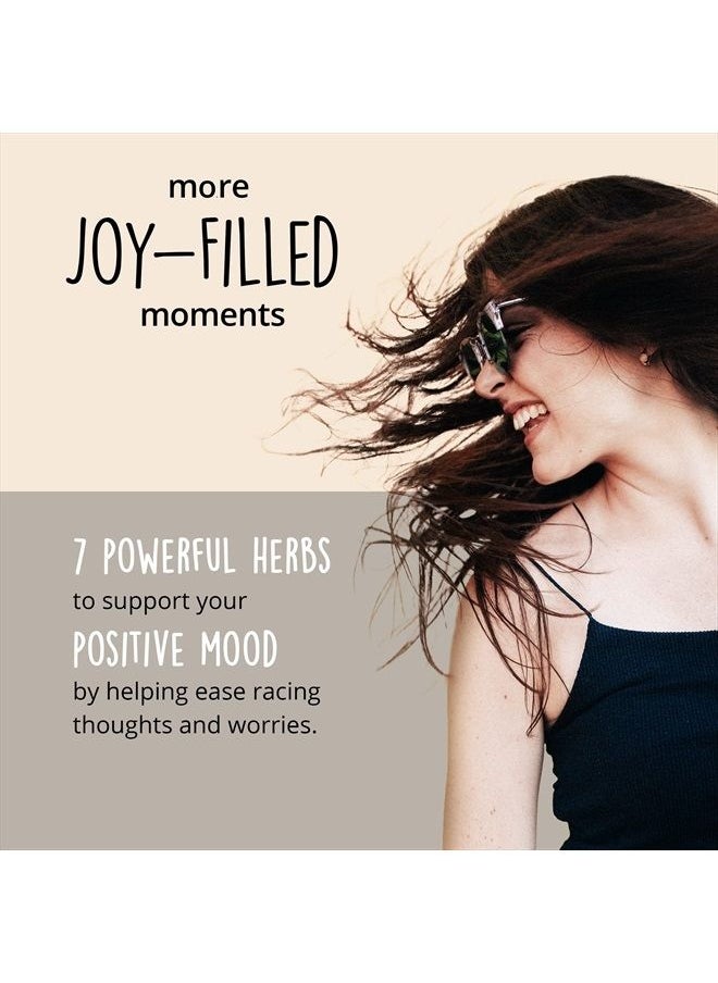 HAPPY HEALTHY HIPPIE - Joy-Filled Mood Support Supplement with St. Johns Wort | Helps Calm The Mind & Body, Stress Relief Energy Supplements | 100% Plant-Based | Ashwagandha, Rhodiola, Eleuthero | Herbal Adaptogens, 60 ct - Image 1