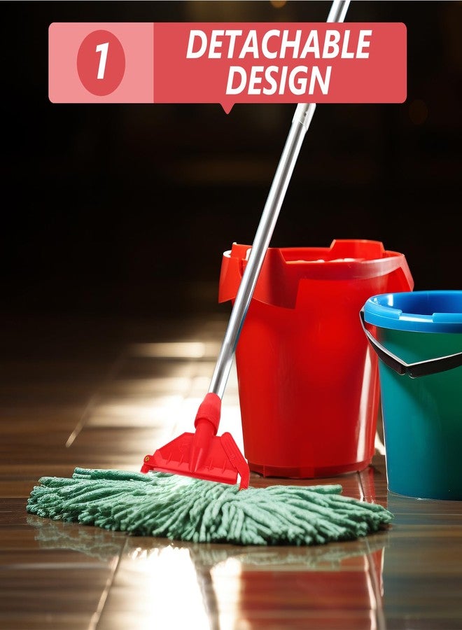 Baluue Mop Head Clamp Replacement, Detachable Mop Handle Part, Easy Installation, Compatible with Most Mops, Hard Plastic Mop Head Clamp for Home Cleaning - Image 5