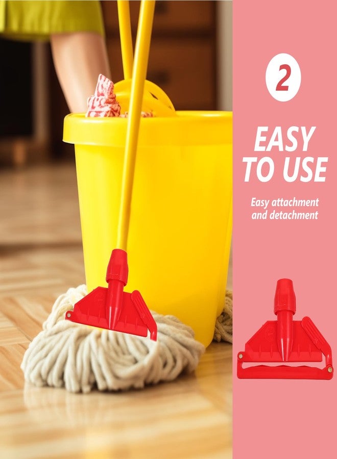 Baluue Mop Head Clamp Replacement, Detachable Mop Handle Part, Easy Installation, Compatible with Most Mops, Hard Plastic Mop Head Clamp for Home Cleaning - Image 3