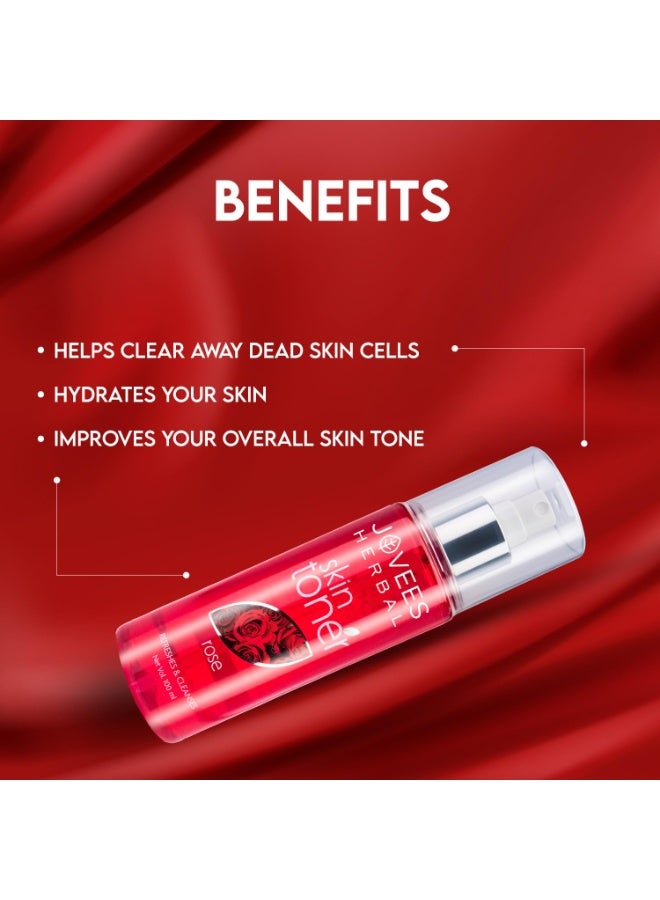 Jovees Herbal Rose Skin Toner For Refreshing Youthful Skin, Tightens Pores, Healthy Glow | Face Mist & Toner For Normal to Dry Skin | Paraben, Alcohol And Chemical Free- 200ml - Image 4