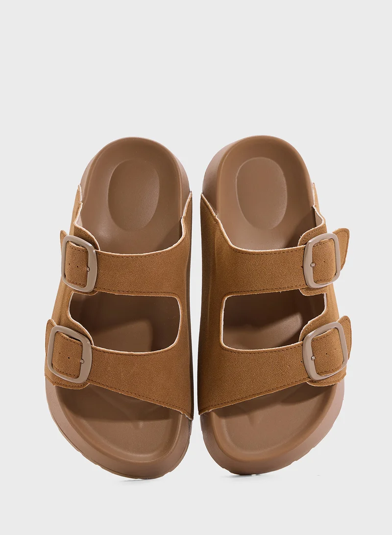Ginger Casual Double Strap Slide