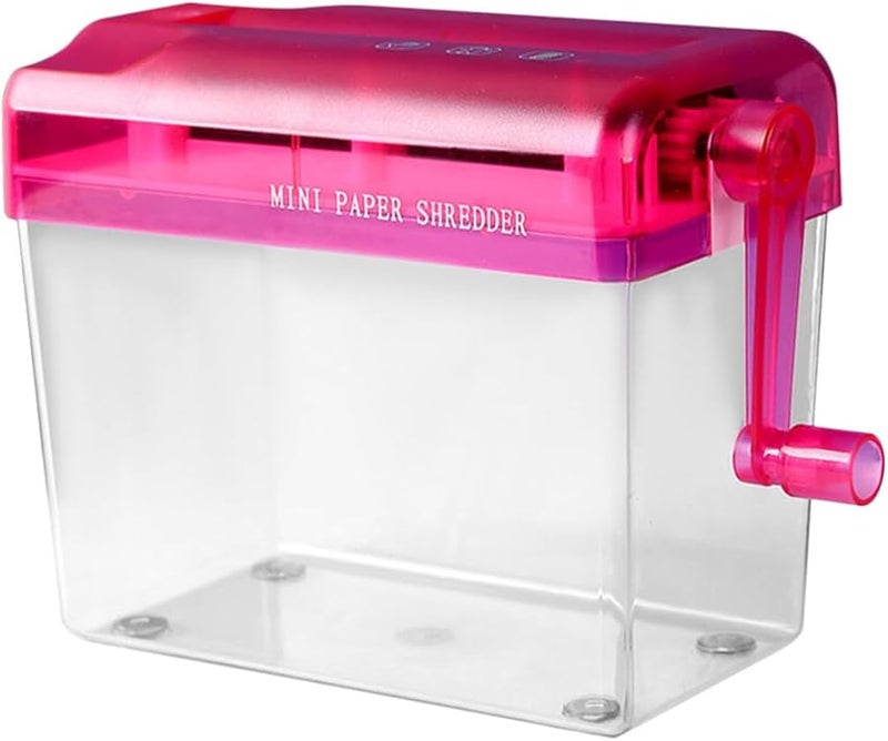 مُدَمِّرُ وَرَقٍ مَكتبيّ مُدمَج لِلفَوَاتِير وَالمُستَنَدَات بِمِقبَضٍ يَدَوِيٍّ مَريحٍ - Image 1