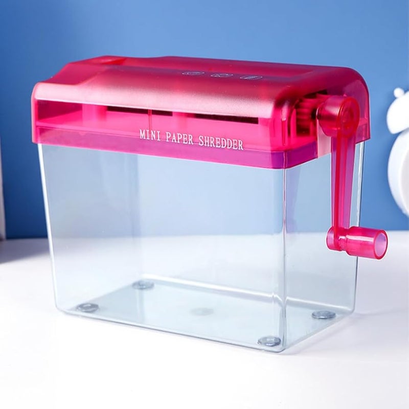 مُدَمِّرُ وَرَقٍ مَكتبيّ مُدمَج لِلفَوَاتِير وَالمُستَنَدَات بِمِقبَضٍ يَدَوِيٍّ مَريحٍ - Image 4