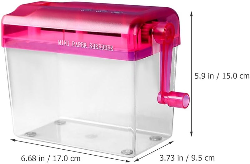 مُدَمِّرُ وَرَقٍ مَكتبيّ مُدمَج لِلفَوَاتِير وَالمُستَنَدَات بِمِقبَضٍ يَدَوِيٍّ مَريحٍ - Image 3