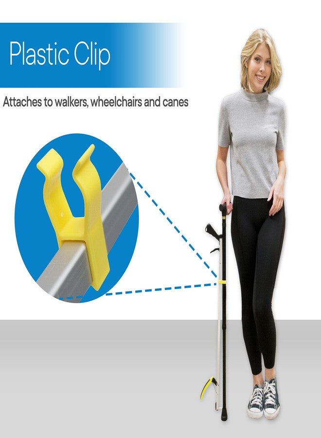 RMS 32" Long Grabber Reacher | Magnetic Tip Helps Pick Up Small Objects | Fitted with Post to Assist with Dressing | Mobility Aid Reaching Assist Tool, Arm Extension (32 Inch) - Image 5