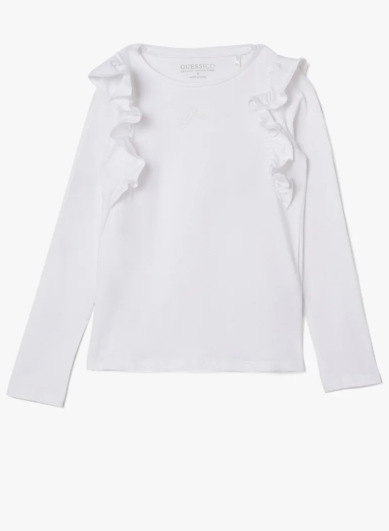 جس Kids Graphic Crew Neck T-Shirt