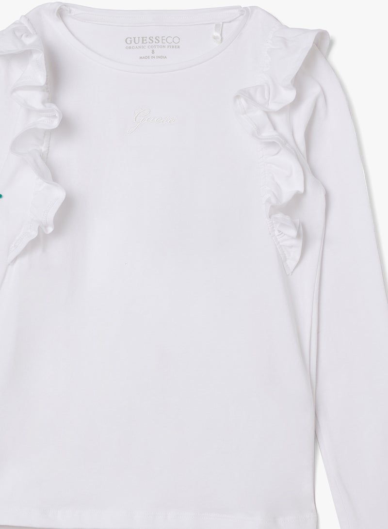 GUESS Kids Graphic Crew Neck T-Shirt - Image 3