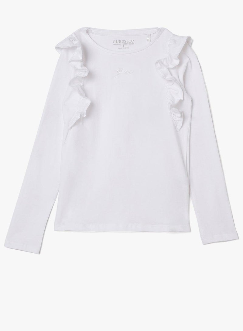 GUESS Kids Graphic Crew Neck T-Shirt - Image 2