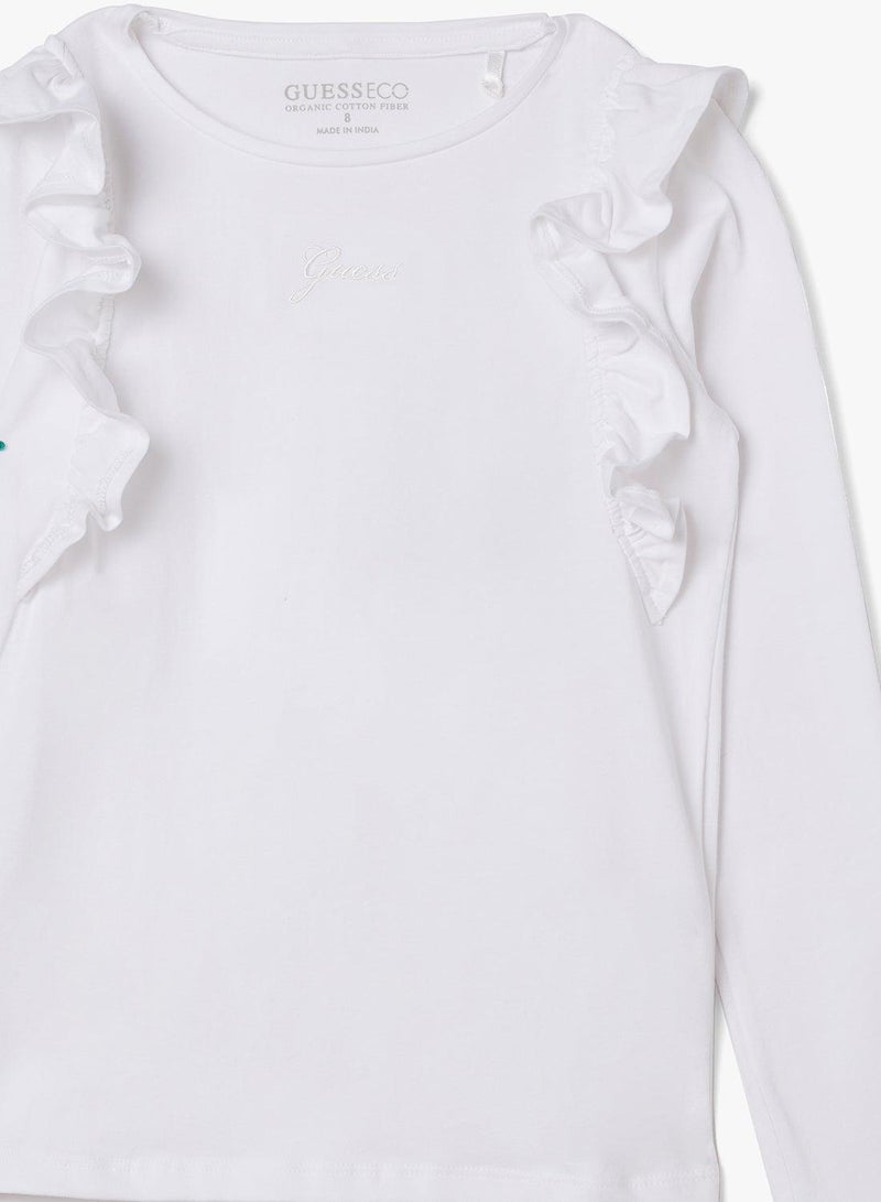GUESS Kids Graphic Crew Neck T-Shirt - Image 4