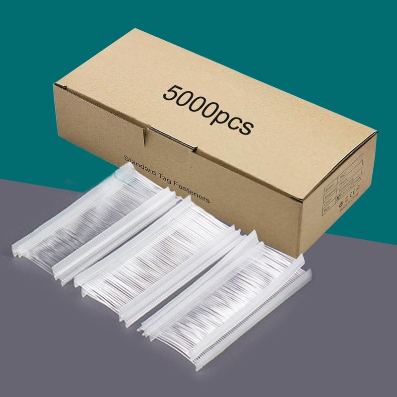 Othmro 5000Pcs 0.4 inch Tagging Gun Fasteners, Tag Barbs Attachments Price Tag Gun Refill for Tagging Gun, Price Tags, Clothes Tagging Gun Tagging Attachments - Image 1