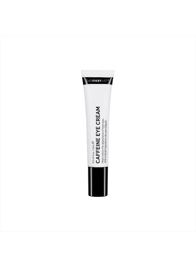 The Inkey List Caffeine Eye Cream, Reduce Eye Puffiness and Dark Circle, Blur Fine Lines, 0.5 fl oz  - Image 1