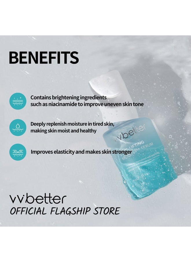 VVBETTER Centella Asiatica Lifting Serum for Face with Peptides, Niacinamide and Hyaluronic Acid, Hydrating & Brightening Korean Skincare, Glow & Plump Effect, for Sensitive Skin 1.01 fl. Oz  - Image 5