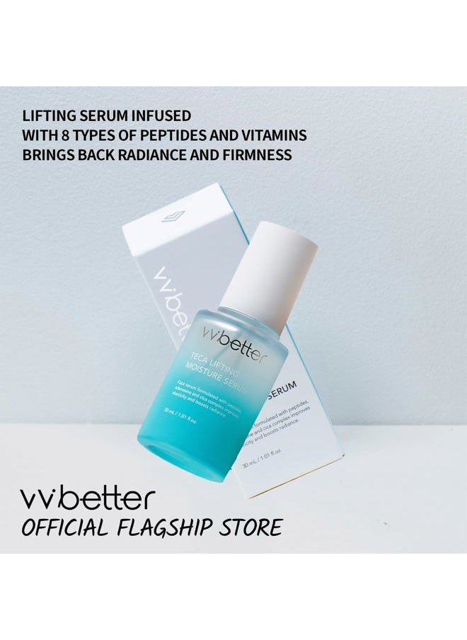 VVBETTER Centella Asiatica Lifting Serum for Face with Peptides, Niacinamide and Hyaluronic Acid, Hydrating & Brightening Korean Skincare, Glow & Plump Effect, for Sensitive Skin 1.01 fl. Oz  - Image 4