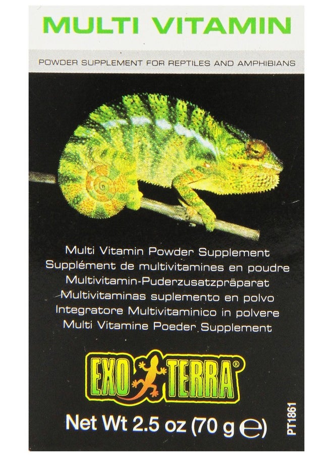 Exo Terra Multi Vitamin Powder Supplement For Reptiles And Amphibians, 2.5 Oz., Pt 1861  - Image 2