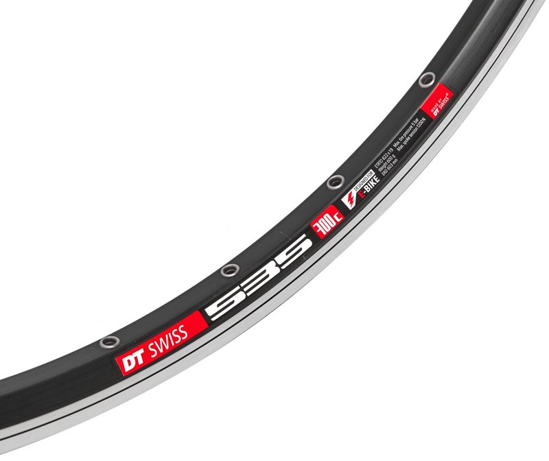 DT Swiss جنط دراجة DT Swiss للبالغين - مقاس 535 700C، أسود، مقاس واحد - Image 3