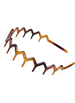 ORiTi Set of 2 Zig Zag Black Plastic Sharks Tooth Hair Comb Headband  - Image 3