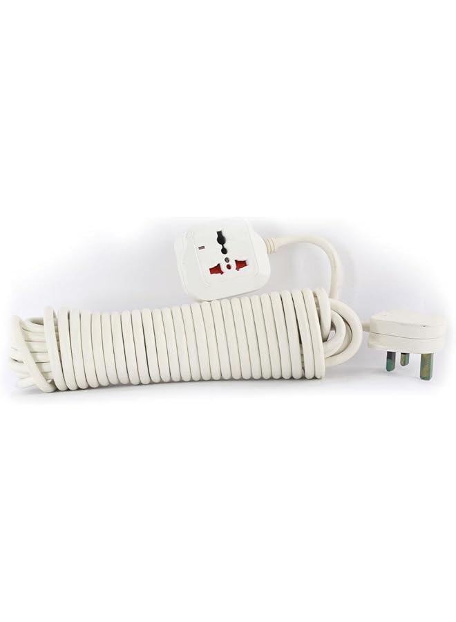erorex Two Way Universal Power Extension Socket With 10M Cable 13A Plug