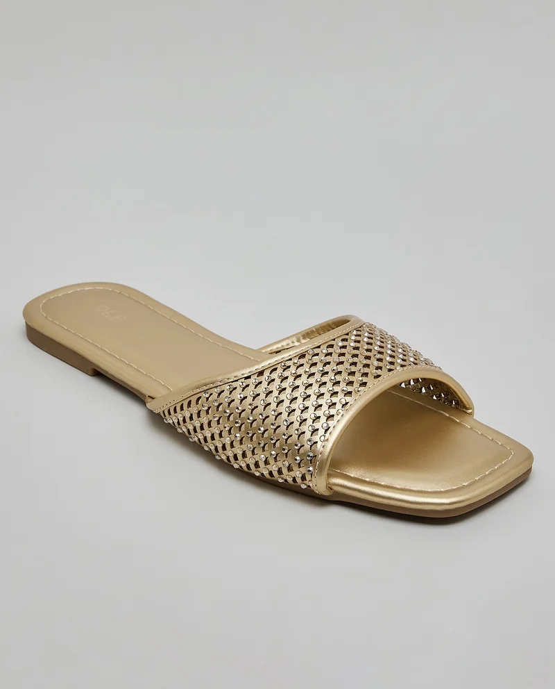 أر أند بي Studded Flat Sandals