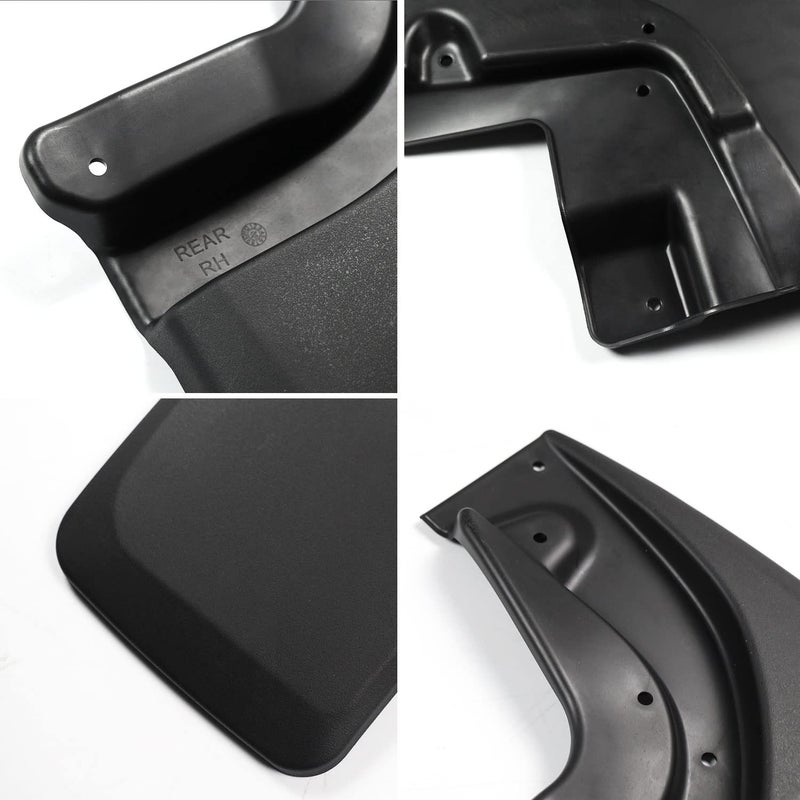RMOURTEKK Mud Flaps Compatible with Tacoma 2005-2015 Mud Flaps Guards Front & Rear 4pc Set (with OEM Fender Flares Only) - Image 5