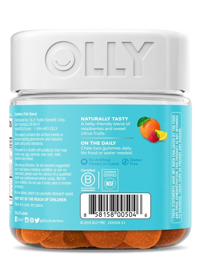 OLLY The Essential Prenatal, Folic Acid + DHA, Sweet Citrus 60 Gummies - Image 5