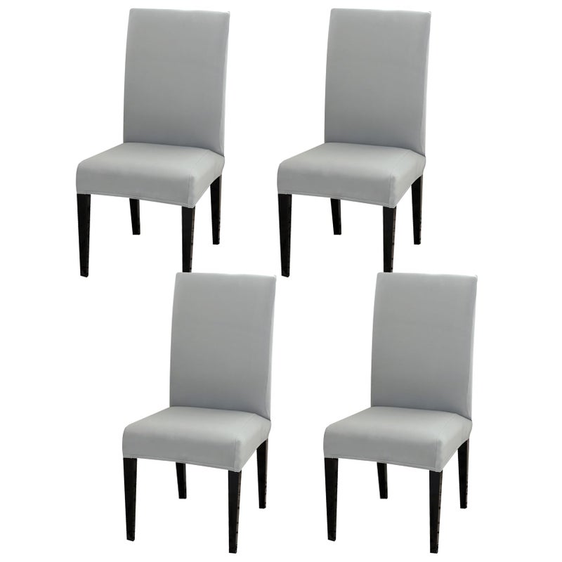 Aisprts Dining Room Chair Covers Slipcovers Set of 4 Stretch Removable Washable Dining Chair Protector Decoration Cover Seat Slipcover for Hotel Ceremony Banquet Kitchen Restaurant Home