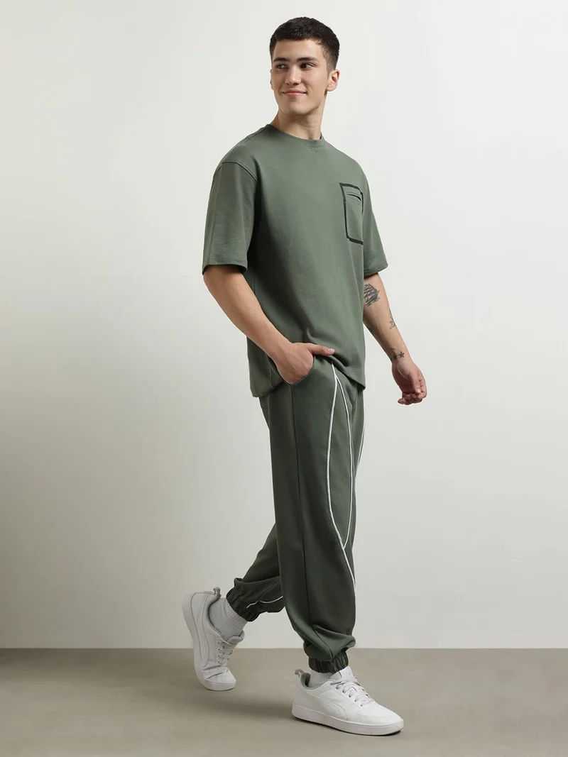 NOBERO  Olive Green Co-Ord Set for Men for Men | Best Price UAE