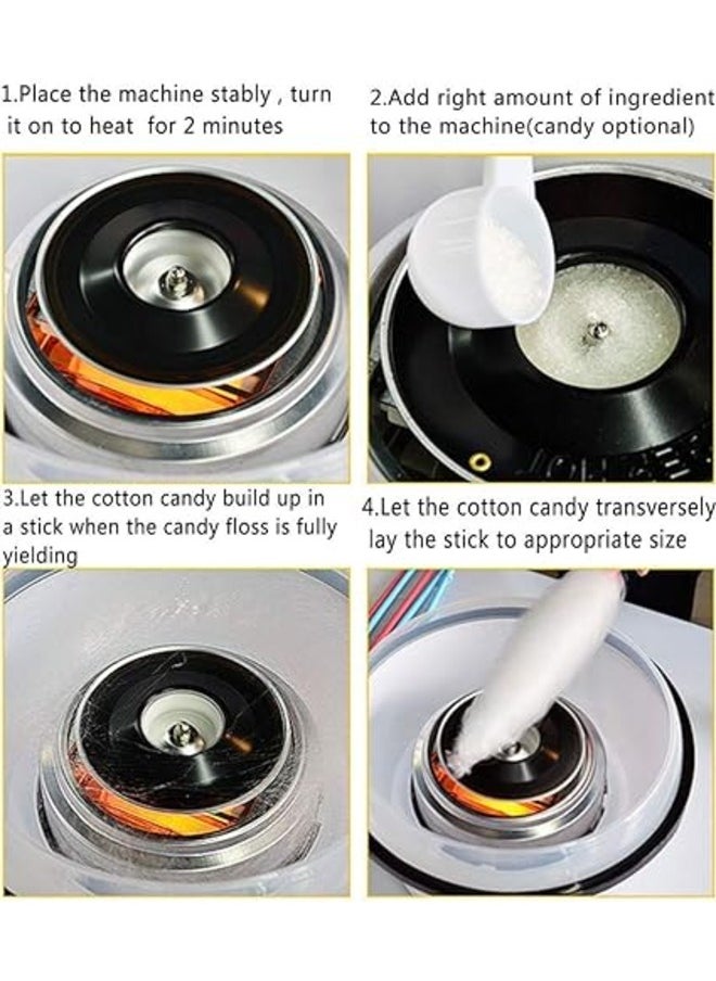 Generic - Automatic Mini Cotton Candy Maker Pink 26X13X26Cm - Image 1