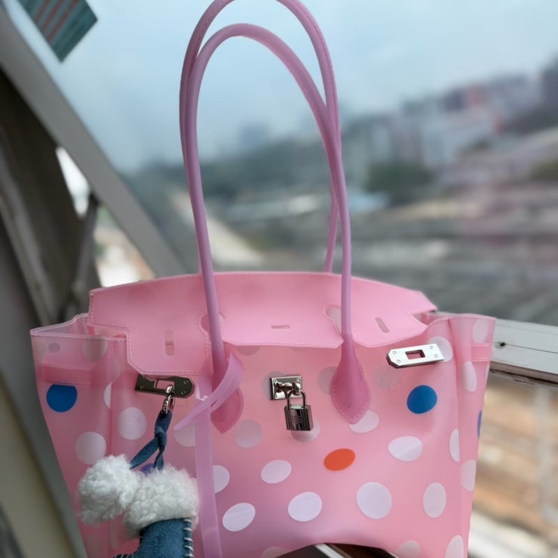 2026 TPU Jelly Tote Bag Summer Commuter Large Capacity Shoulder Bag - Image 2
