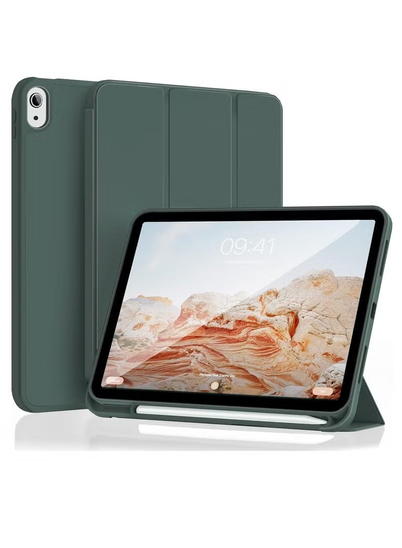 أوميكسبرو جراب متوافق مع iPad الجيل العاشر 10.9 بوصة 2022 مع حامل قلم رصاص، غطاء واقٍ رفيع ثلاثي الطي مع ظهر ناعم من مادة TPU لجراب iPad الجيل العاشر، مع خاصية السكون والاستيقاظ التلقائي - Image 1